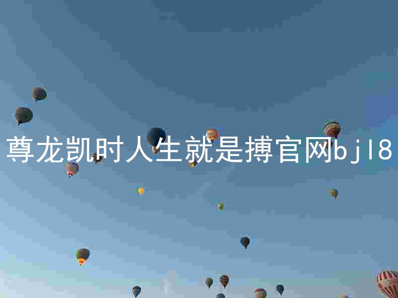 尊龙凯时人生就是搏官网bjl8